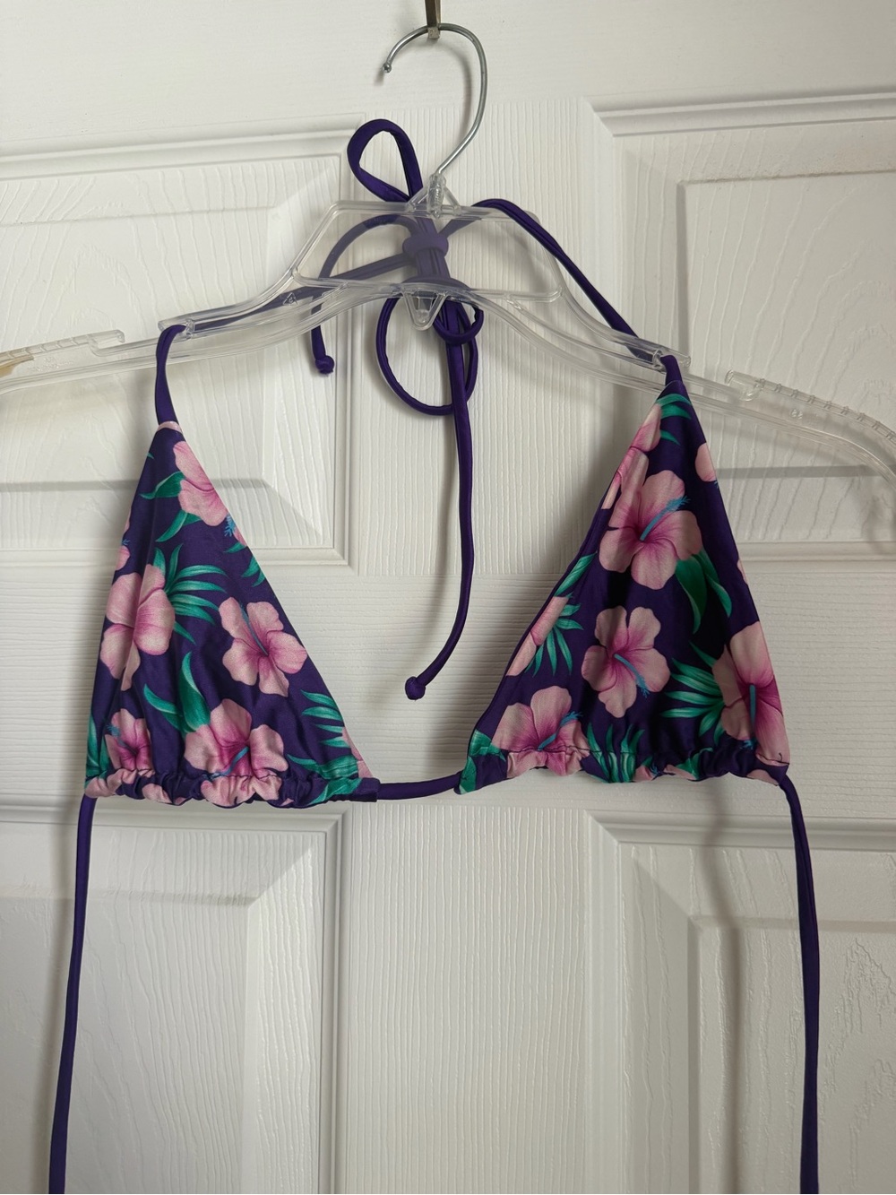 Frankie’s Bikini Purple Hibiscus Set - Picture 4 of 6